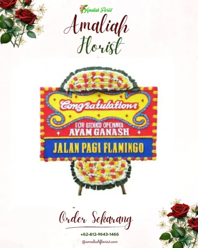 Bunga Papan Congratulation di Wedding Venue Kementerian Pertanian Ri